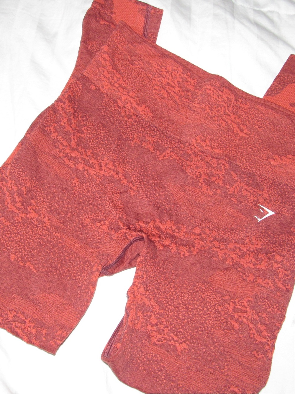 Gymshark Red Textured Seamless pants